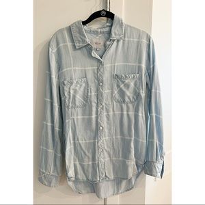 Rails Womens Light Chambray Button Down Shirt S